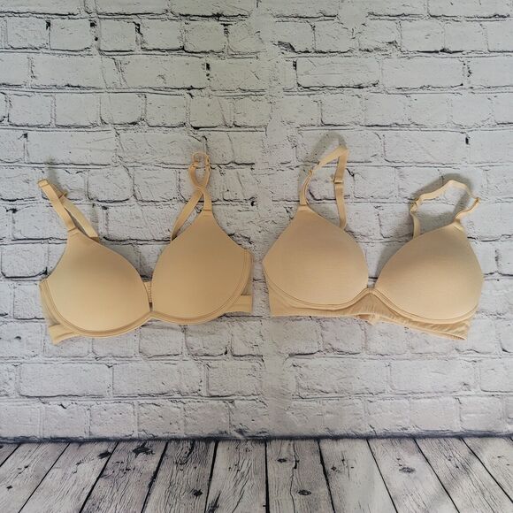 2x Lively Bras Beige Size 34C - Picture 1 of 7